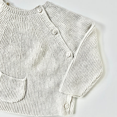 Zara Grey Knit Cardigan – 3 Months