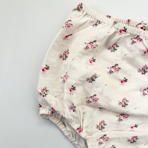 Bonpoint Cream Floral Bloomer – 6 Months