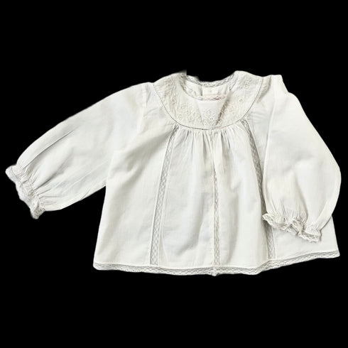 Cream Lace Bonpoint Blouse - 12 months
