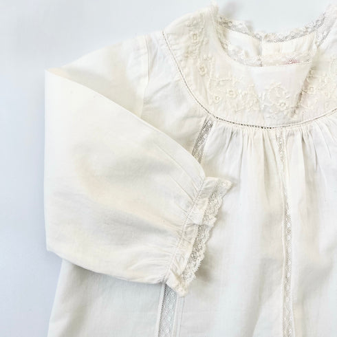 Cream Lace Bonpoint Blouse - 12 months