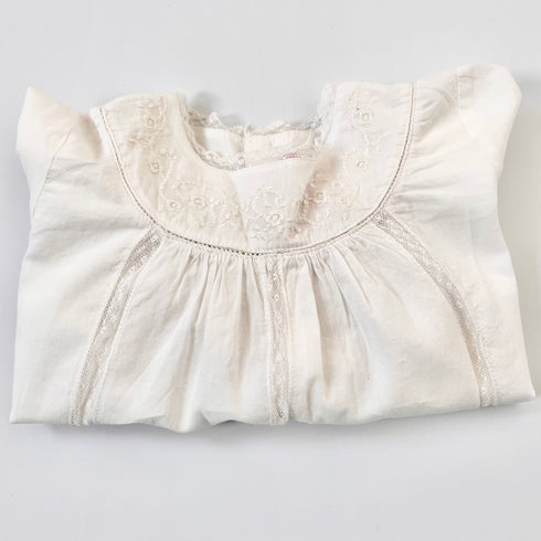 Cream Lace Bonpoint Blouse - 12 months