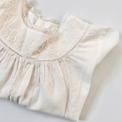 Cream Lace Bonpoint Blouse - 12 months