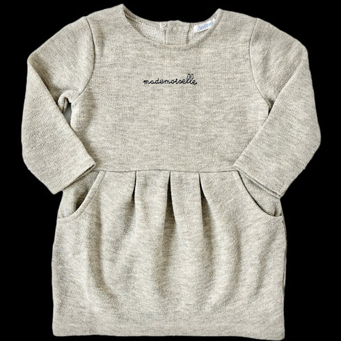 Beige Bout'chou Dress - 12 months