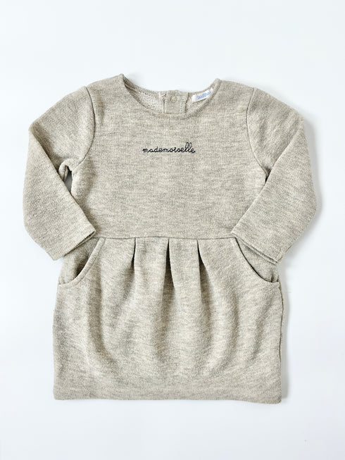 Beige Bout'chou Dress - 12 months