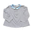 Blue/White Striped Cyrillus Top - 18 months