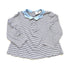 Blue/White Striped Cyrillus Top - 18 months