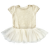Gap White & Gold Sparkle Tulle Dress – 3-6 Months