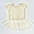 Gap White & Gold Sparkle Tulle Dress – 3-6 Months