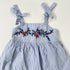 Blue Striped Gap Strap Dress - 18 months