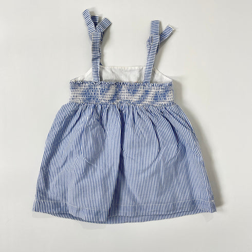Blue Striped Gap Strap Dress - 18 months