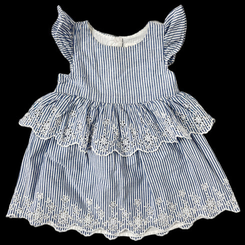Blue Striped Gap Summer Dress - 24 months