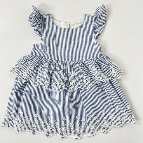 Blue Striped Gap Summer Dress - 24 months