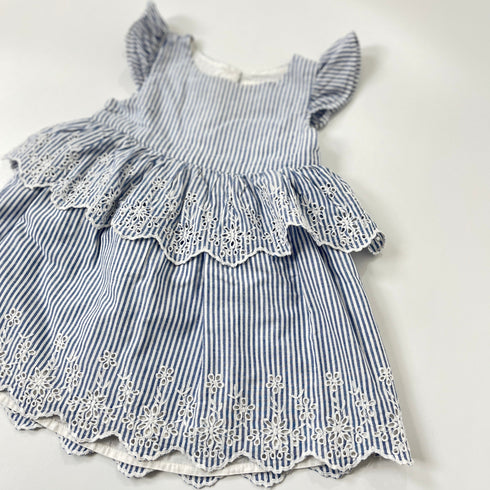 Blue Striped Gap Summer Dress - 24 months