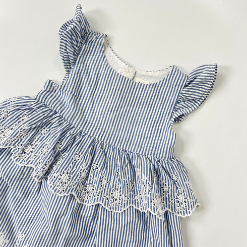 Blue Striped Gap Summer Dress - 24 months