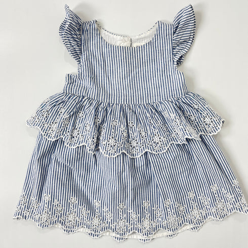 Blue Striped Gap Summer Dress - 24 months