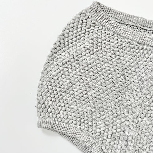 H&M Grey Bubble Knit Bloomer – 9 Months