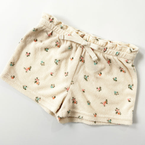 Cream Flower Print H&M Shorts - 18 months