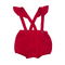 Jacadi Red Ruffle Strap Bloomer – 18 Months