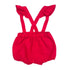 Jacadi Red Ruffle Strap Bloomer – 18 Months