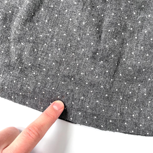 Grey Jacadi Top White Polka Dots - 12 months