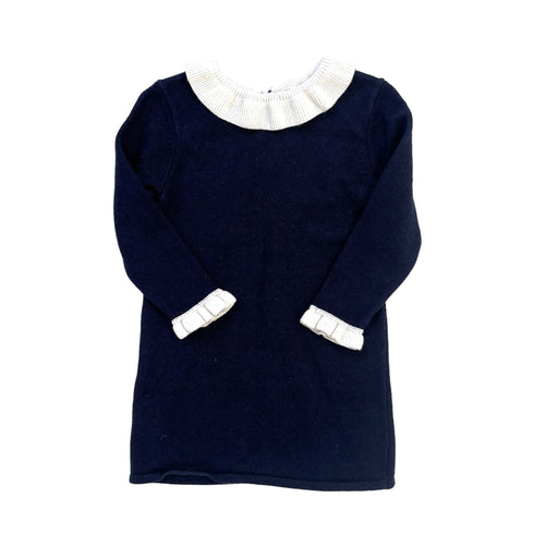 Navy Jacadi Wool Dress - 18 months