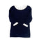 Jacadi Navy Wool Knit Dress with Cream Pleated Ruffle Collar & Cuffs – 18 Months