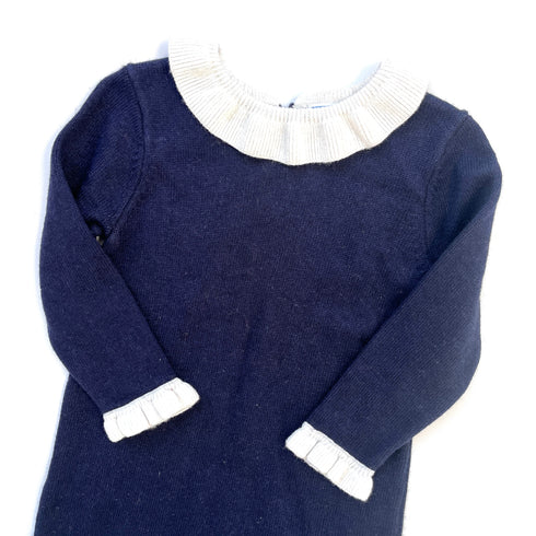 Navy Jacadi Wool Dress - 18 months