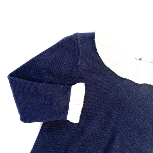 Navy Jacadi Wool Dress - 18 months