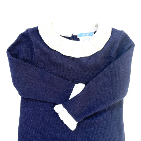 Navy Jacadi Wool Dress - 18 months
