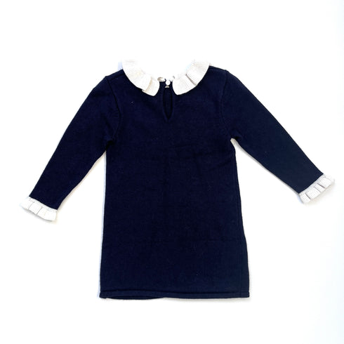 Navy Jacadi Wool Dress - 18 months