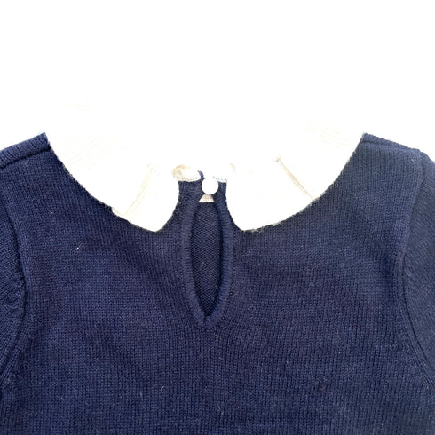 Navy Jacadi Wool Dress - 18 months