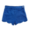 Jacadi Mid-Blue Denim Shorts with Scalloped Hem – 18 Months