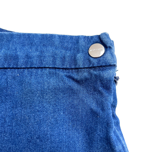 Jacadi Mid-Blue Denim Shorts with Scalloped Hem – 18 Months