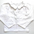 Jacadi White Long Sleeve Top with Petal Collar – 24 Months