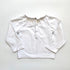 Jacadi White Long Sleeve Top with Petal Collar – 24 Months