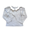 Jacadi Grey Marl Long Sleeve Top with Petal Collar – 24 Months