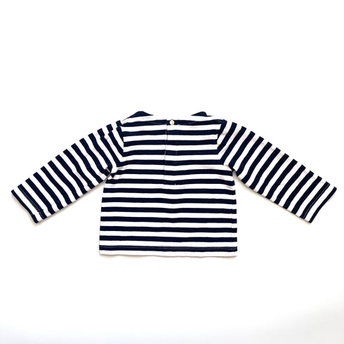 Navy/White Jacadi Breton Top - 12 months