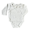 Jacadi White Long Sleeve Bodysuit with Ruffled Collar – 6 Months