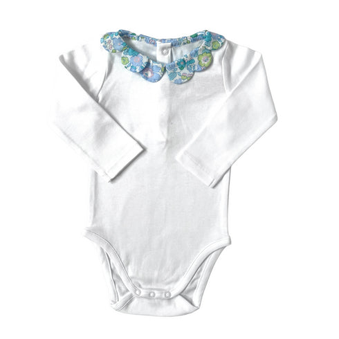 White Jacadi Vest Liberty Collar - 6 months