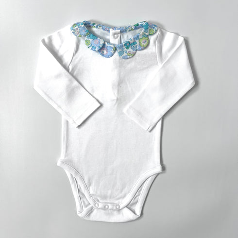 White Jacadi Vest Liberty Collar - 6 months