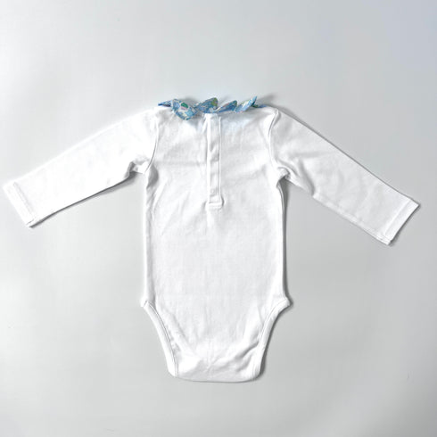 White Jacadi Vest Liberty Collar - 6 months