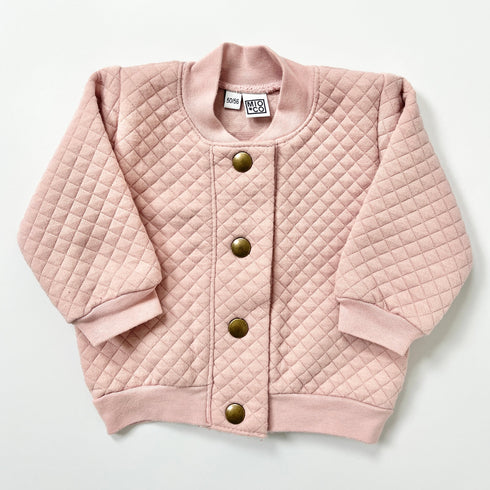 MioCo Blush Pink Quilted Bomber Jacket – 1 Month