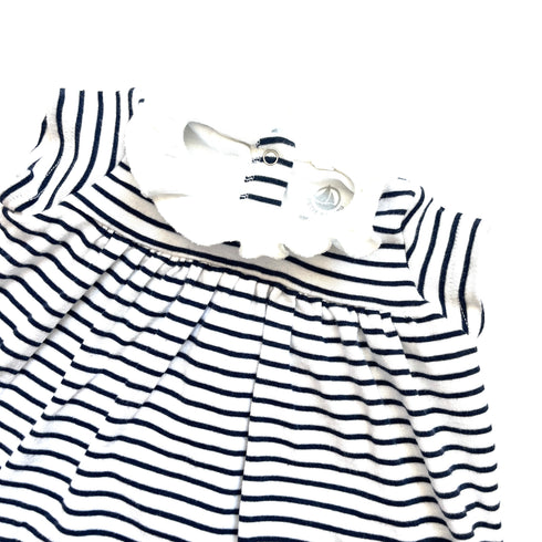 Striped Petit Bateau Dress with Bloomer - 3 months