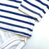 White & Blue Striped Petit Bateau Top With Integrated Vest - 18 months