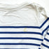 White & Blue Striped Petit Bateau Top With Integrated Vest - 18 months
