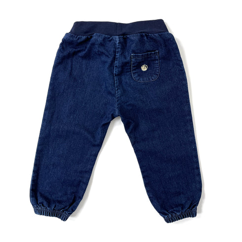 Blue Denim Petit Bateau Trousers - 24 months
