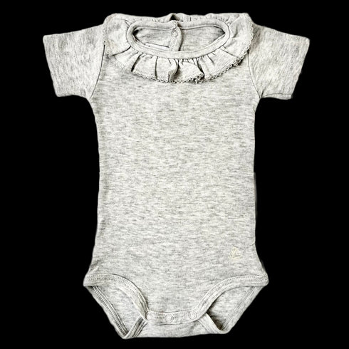 Grey Petit Bateau Vest - 3 months