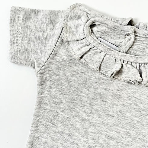 Grey Petit Bateau Vest - 3 months