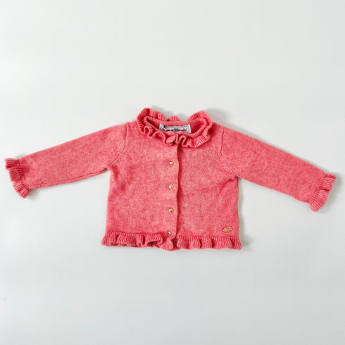 Pink Tartine & Chocolat Cashmere Cardigan - 6 months