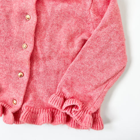 Pink Tartine & Chocolat Cashmere Cardigan - 6 months